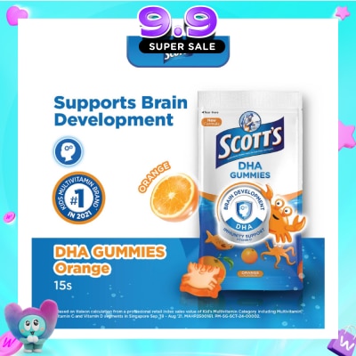 SCOTT'S - DHA ORANGE ZIPPER 15S (Expiry: Jun`2027) image