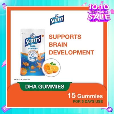 SCOTT'S DHA ORANGE ZIPPER 15S (Expiry: Jul`2026)