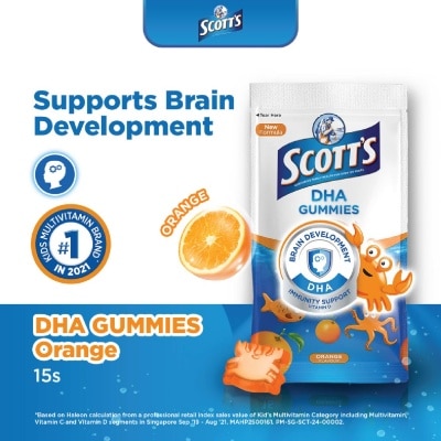 SCOTT'S DHA ORANGE ZIPPER 15S (Expiry: Jul`2026)