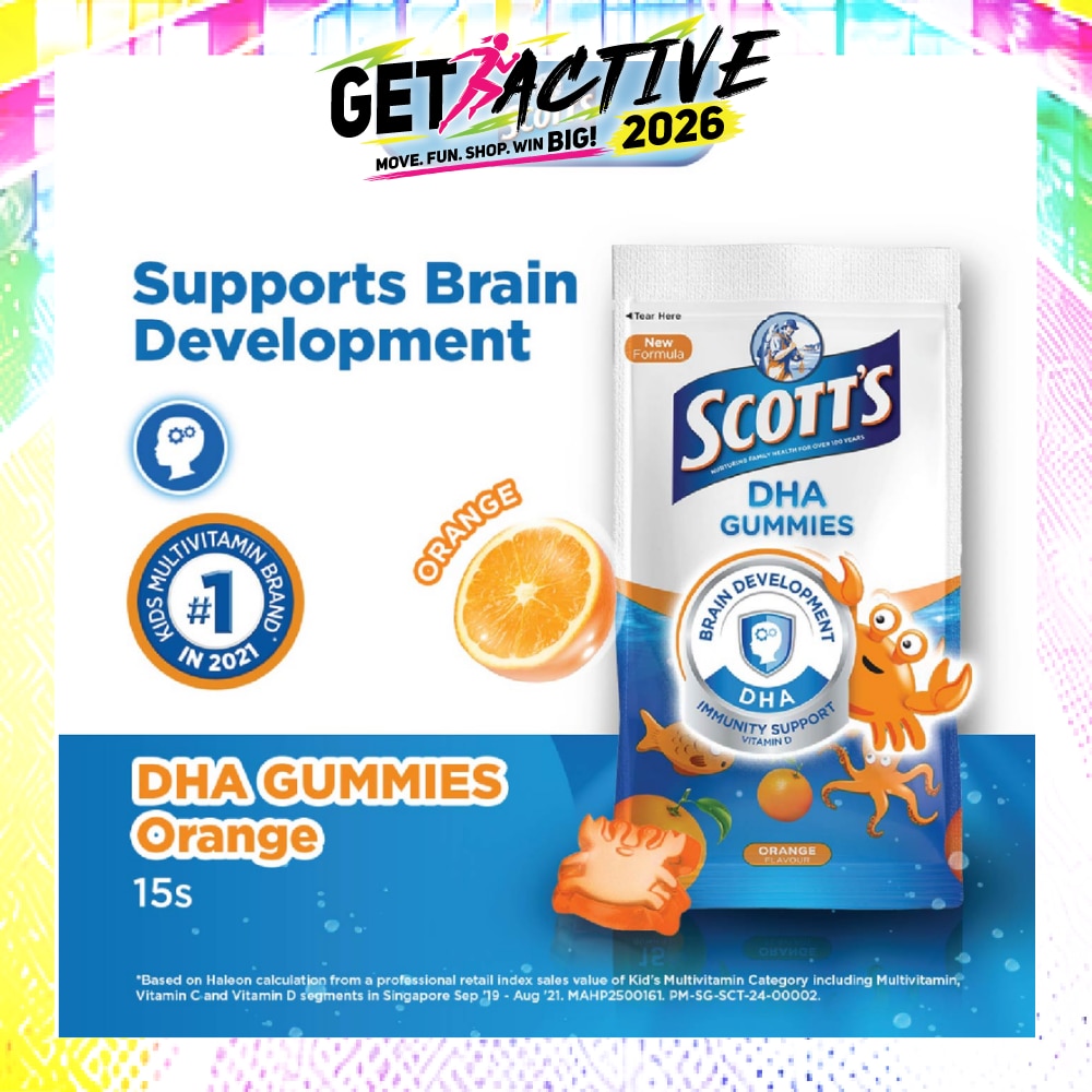 DHA ORANGE ZIPPER 15S (Expiry: Jun`2027) image