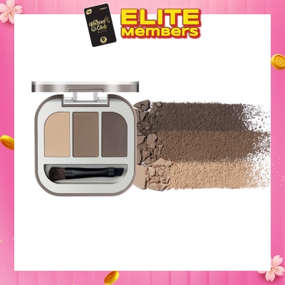 JUDYDOLL Modeling 3-Color Eyebrow Powder 02 1s