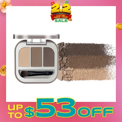 JUDYDOLL Modeling 3-Color Eyebrow Powder 02 1s