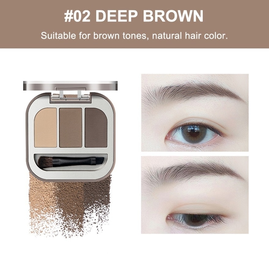 Modeling 3-Color Eyebrow Powder 02 1s