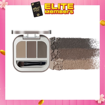 JUDYDOLL Modeling 3-Color Eyebrow Powder 03 1s