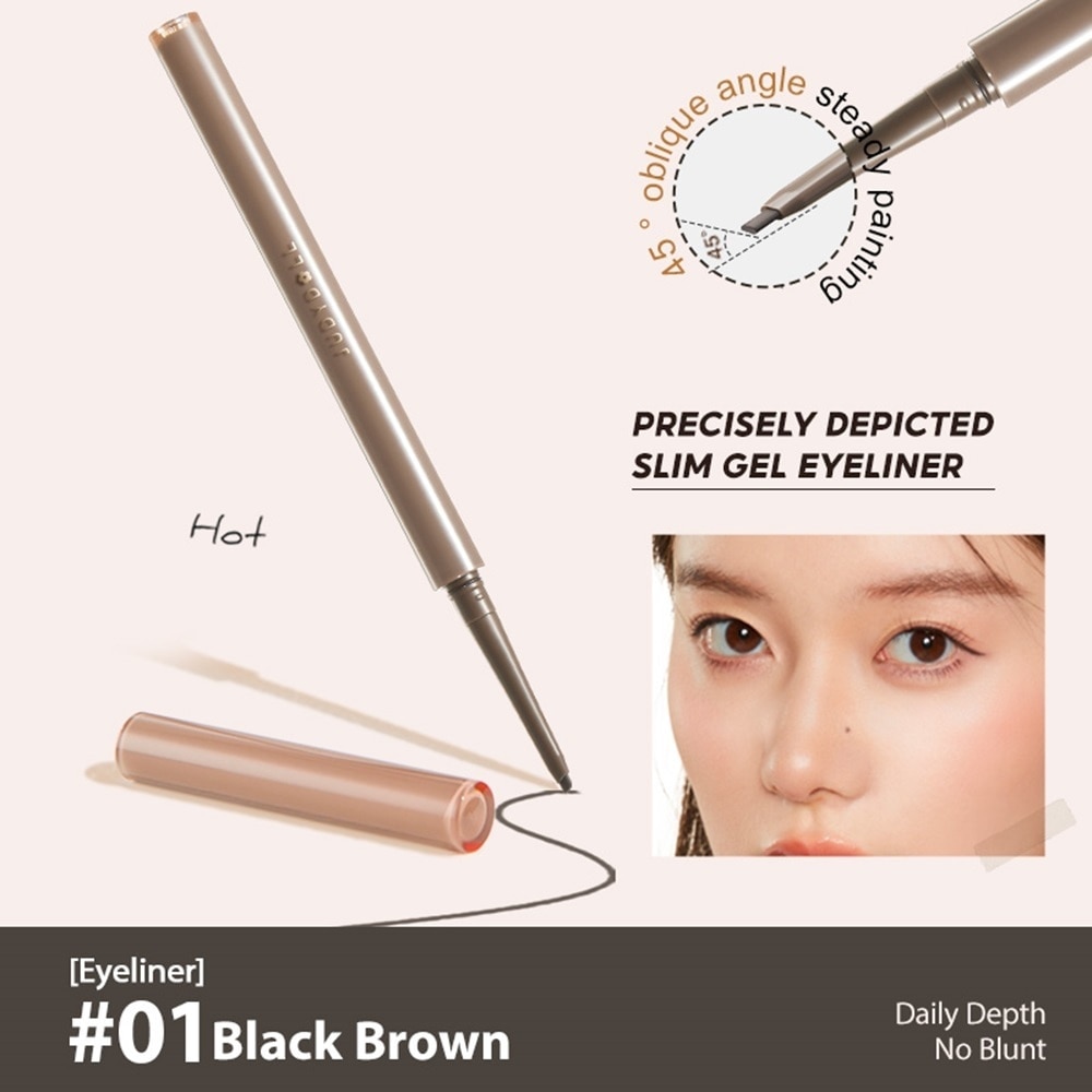 Slim Gel Eyeliner 01 Black Brown 1s