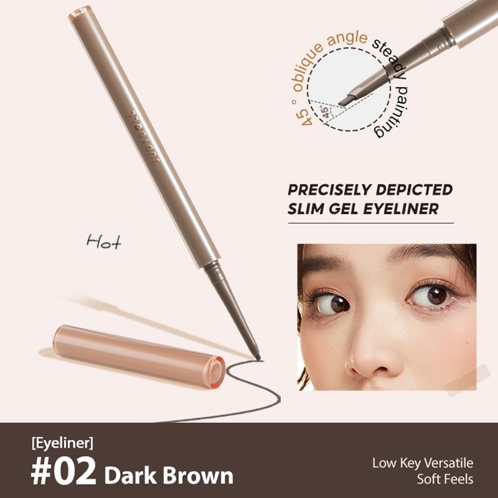 Slim Gel Eyeliner 02 Dark Brown 1s