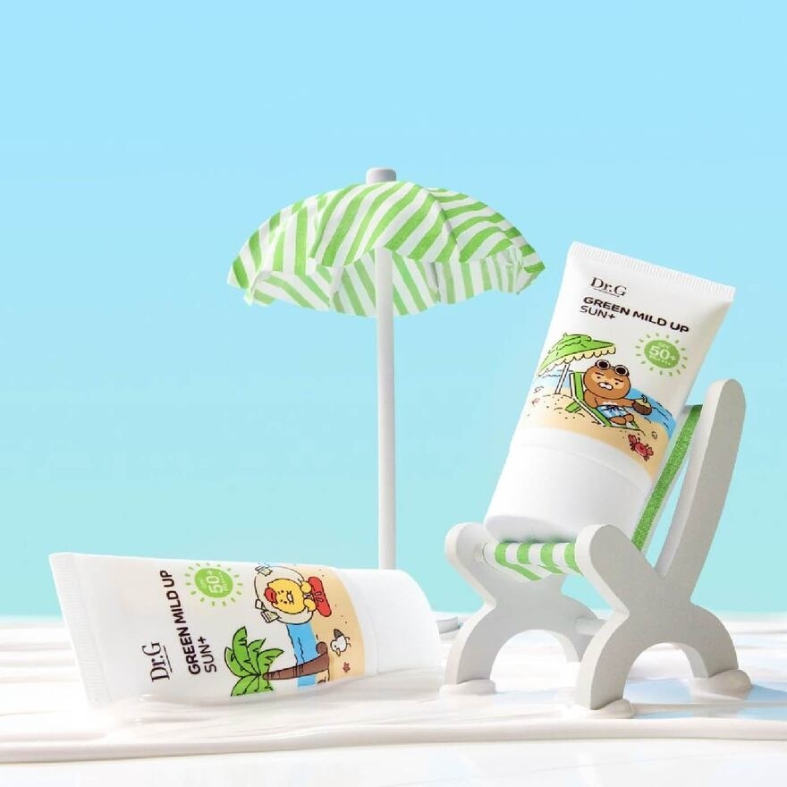 Kakao Friends Edition Green Mild Up Sun+ SPF50+ PA++++ Twinpack 1s