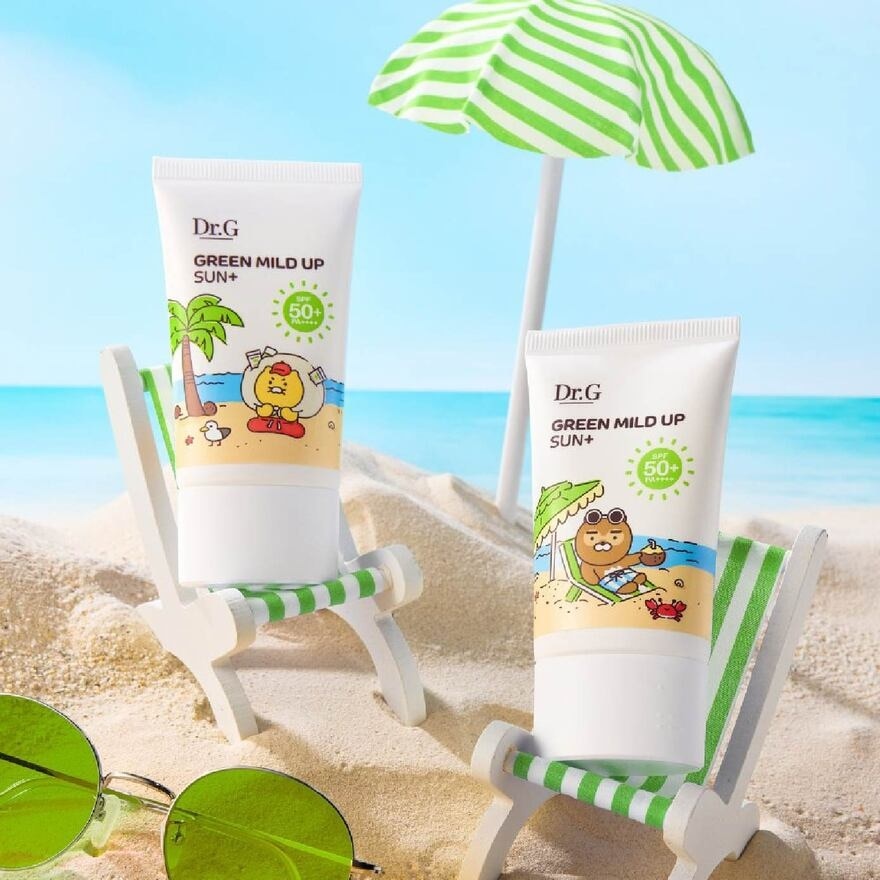 Kakao Friends Edition Green Mild Up Sun+ SPF50+ PA++++ Twinpack 1s