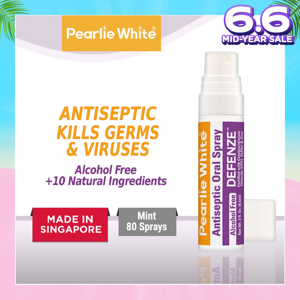 Defenze Alcohol Free Antiseptic Oral Spray (To Fight Viruses & Bad Breath) 8.5ml
