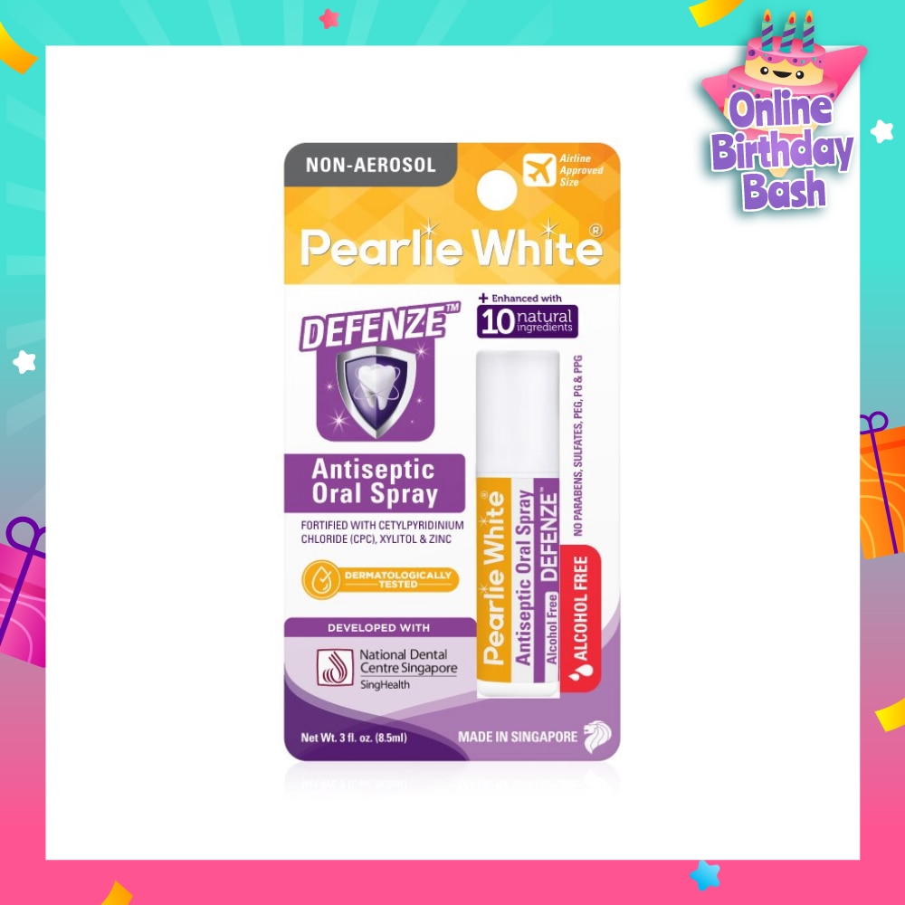 Defenze Alcohol Free Antiseptic Oral Spray (To Fight Viruses & Bad Breath) 8.5ml