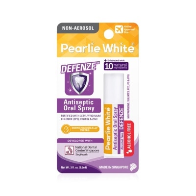 PEARLIE WHITE® Defenze Alcohol Free Antiseptic Oral Spray (To Fight Viruses & Bad Breath) 8.5ml