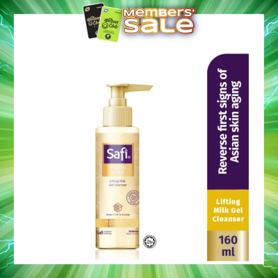 SAFI - Youth Gold Lifting Milk Gel Cleanser (For Deep Moist & Mourishes) 160ml (Expiry: Mar`2027)