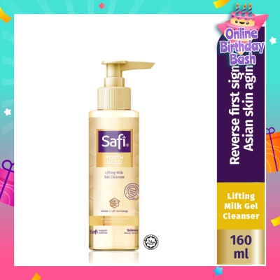 SAFI Youth Gold Lifting Milk Gel Cleanser (For Deep Moist & Mourishes) 160ml