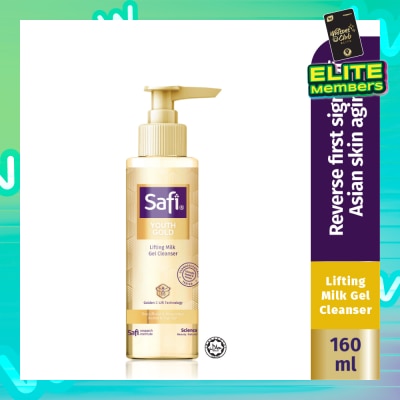 SAFI Youth Gold Lifting Milk Gel Cleanser (For Deep Moist & Mourishes) 160ml