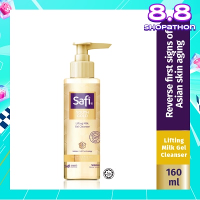 SAFI Youth Gold Lifting Milk Gel Cleanser (For Deep Moist & Mourishes) 160ml