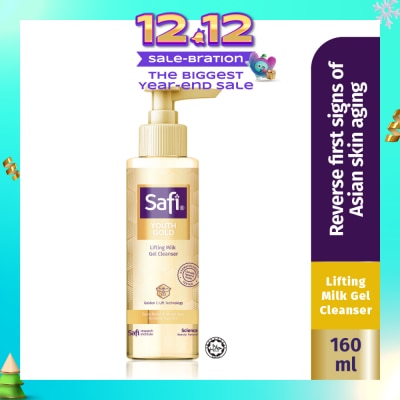 SAFI Youth Gold Lifting Milk Gel Cleanser (For Deep Moist & Mourishes) 160ml