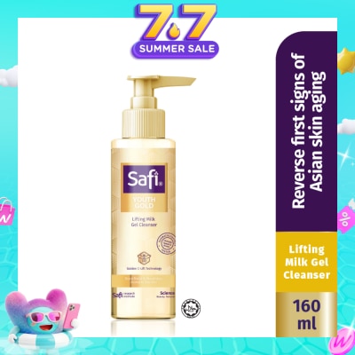 SAFI - Youth Gold Lifting Milk Gel Cleanser (For Deep Moist & Mourishes) 160ml (Expiry: Mar`2027)