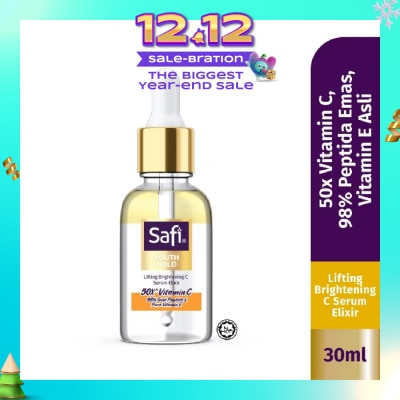 SAFI Youth Gold Lifting Brightening C Serum Elixir (To Brighten & Lift Skin) 30ml