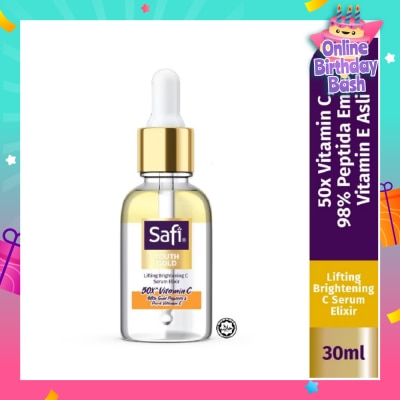 SAFI Youth Gold Lifting Brightening C Serum Elixir (To Brighten & Lift Skin) 30ml
