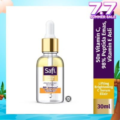 SAFI Youth Gold Lifting Brightening C Serum Elixir (To Brighten & Lift Skin) 30ml