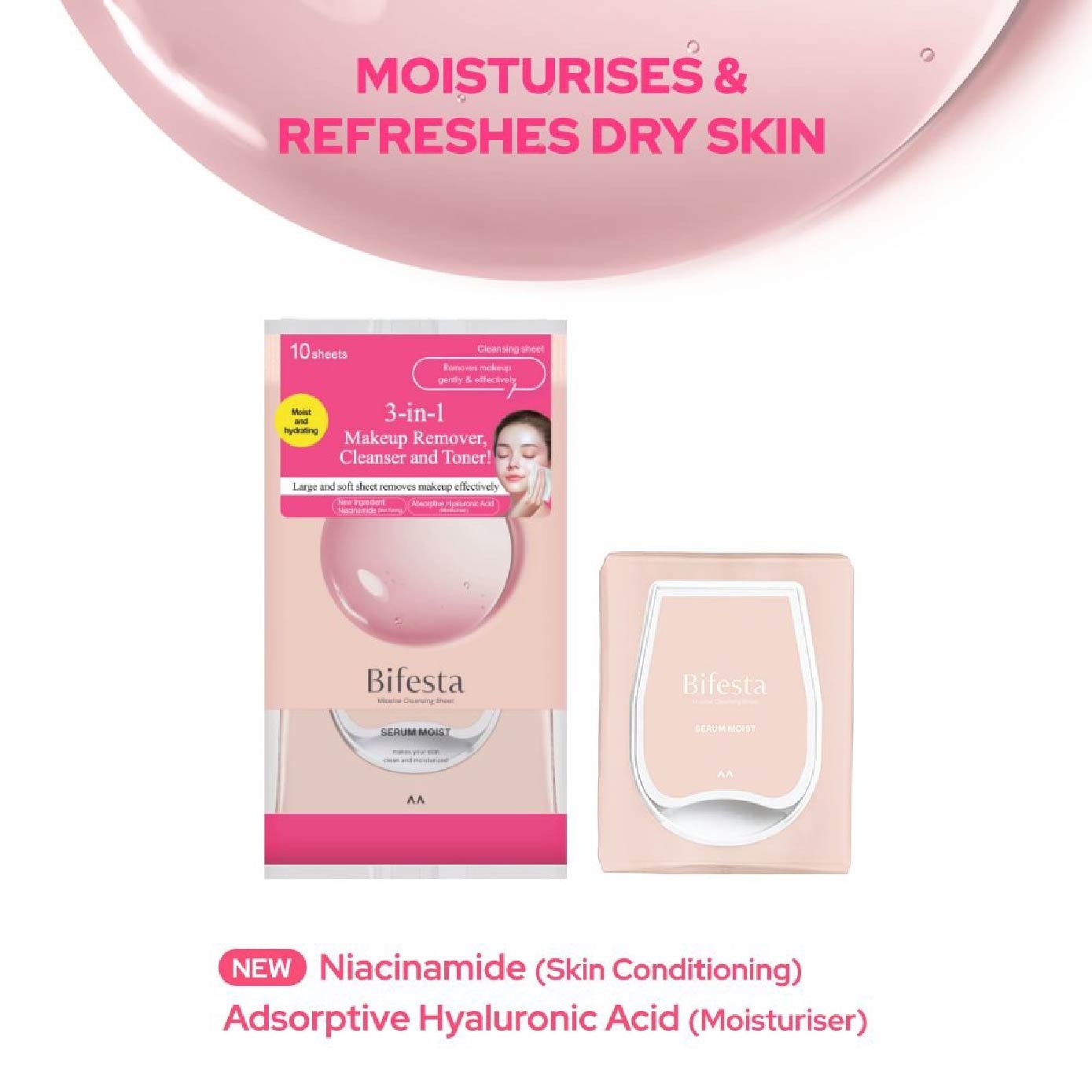 Cleansing Sheet Moist 10s