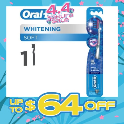 ORAL-B - 3D White (Soft) Manual Toothbrush 1 Count