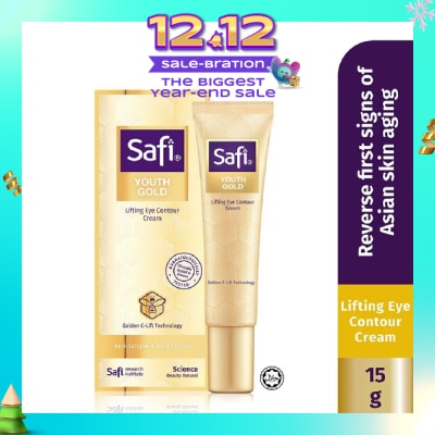 SAFI Youth Gold Lifting Eye Contour Cream (To Plump Skin, Reduce Fine Lines, & Dark Circles) 15g
