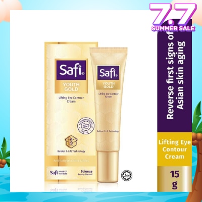 SAFI Youth Gold Lifting Eye Contour Cream (To Plump Skin, Reduce Fine Lines, & Dark Circles) 15g