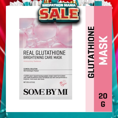 SOME BY MI - Real Glutathione Brightening Care Sheet Mask (To Clear Skin Tone & Brightening) 1s
