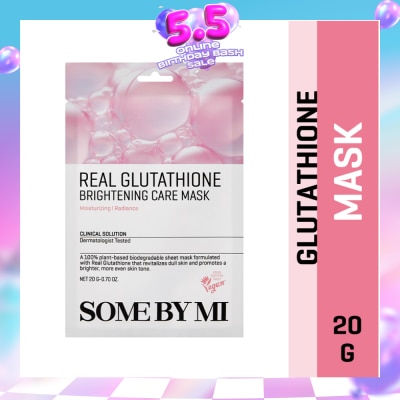 SOME BY MI - Real Glutathione Brightening Care Sheet Mask (To Clear Skin Tone & Brightening) 1s