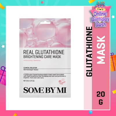 SOME BY MI Real Glutathione Brightening Care Sheet Mask (To Clear Skin Tone & Brightening) 1s