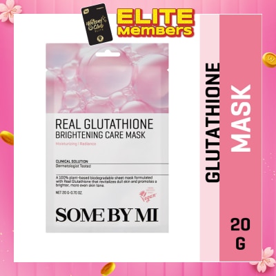 SOME BY MI Real Glutathione Brightening Care Sheet Mask (To Clear Skin Tone & Brightening) 1s
