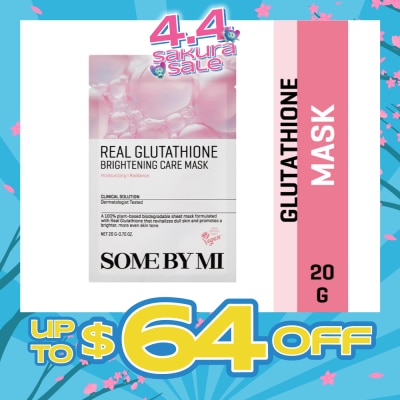 SOME BY MI - Real Glutathione Brightening Care Sheet Mask (To Clear Skin Tone & Brightening) 1s