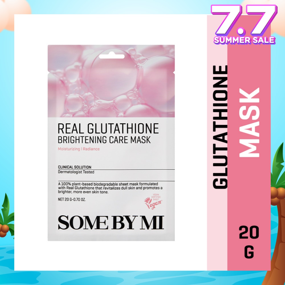 Real Glutathione Brightening Care Sheet Mask (To Clear Skin Tone & Brightening) 1s