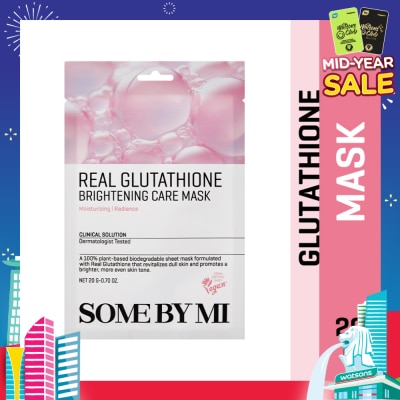 SOME BY MI Real Glutathione Brightening Care Sheet Mask (To Clear Skin Tone & Brightening) 1s