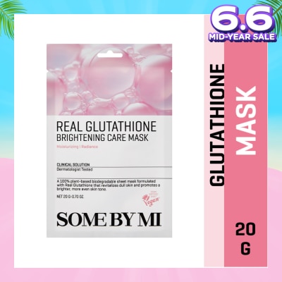 SOME BY MI Real Glutathione Brightening Care Sheet Mask (To Clear Skin Tone & Brightening) 1s