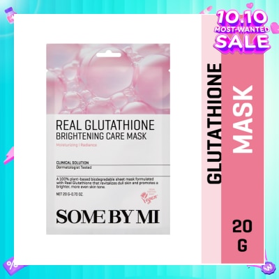 SOME BY MI Real Glutathione Brightening Care Sheet Mask (To Clear Skin Tone & Brightening) 1s