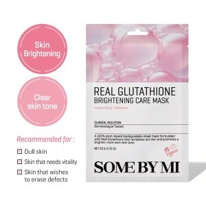 some by mi real glutathione brightening care mask It uses a 100% plant Some By Mi Real Glutathione