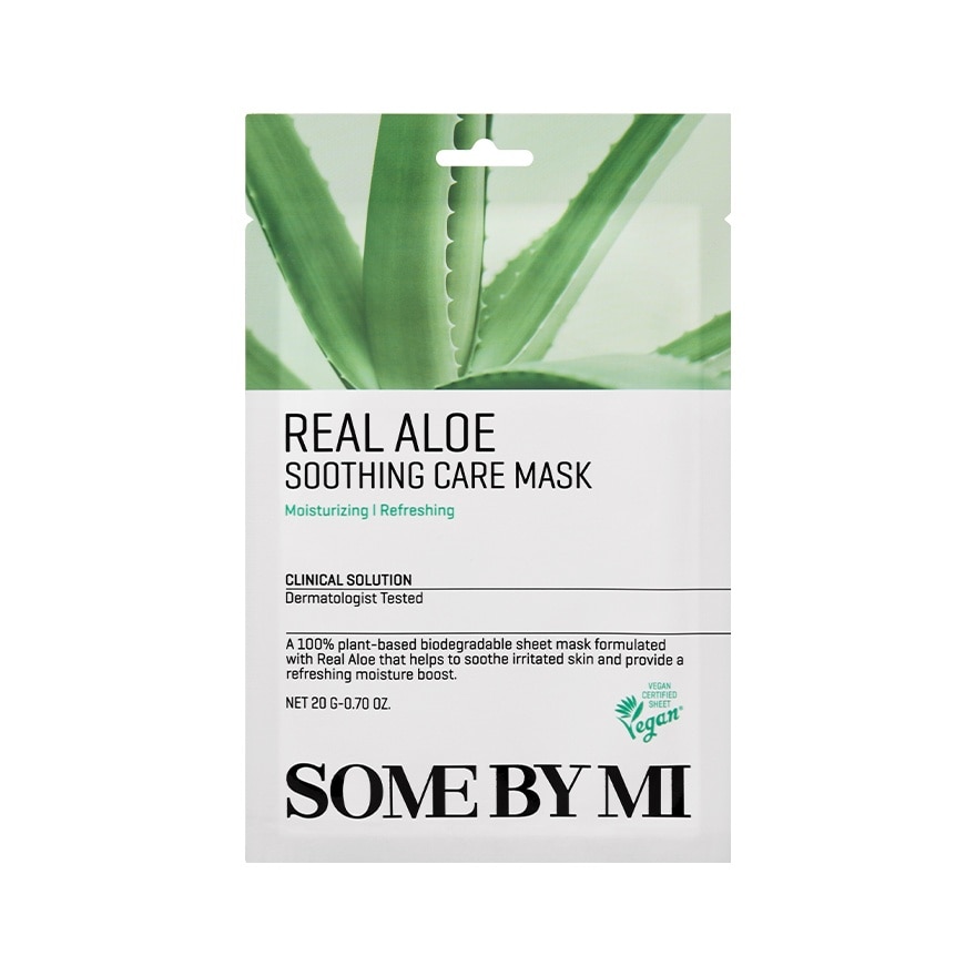 Real Aloe Soothing Care Sheet Mask (To Nourish & Soothing Irritated Skin) 1s