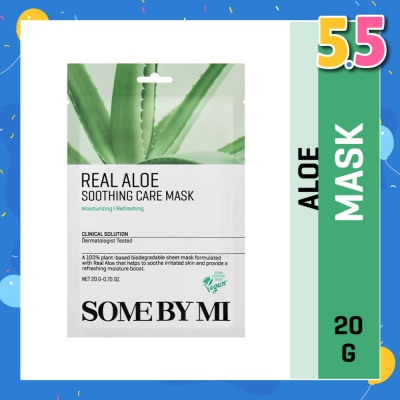 SOME BY MI Real Aloe Soothing Care Sheet Mask (To Nourish & Soothing Irritated Skin) 1s