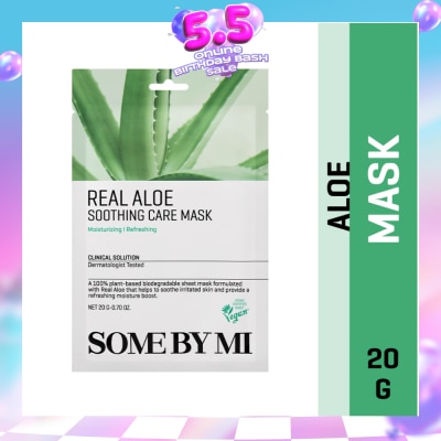 SOME BY MI - Real Aloe Soothing Care Sheet Mask (To Nourish & Soothing Irritated Skin) 1s