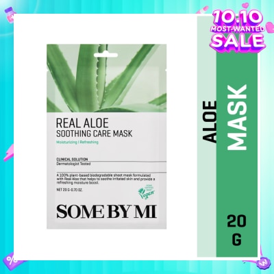 SOME BY MI Real Aloe Soothing Care Sheet Mask (To Nourish & Soothing Irritated Skin) 1s