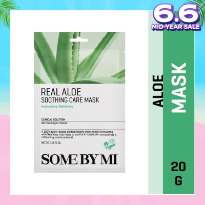 SOME BY MI Real Aloe Soothing Care Sheet Mask (To Nourish & Soothing Irritated Skin) 1s