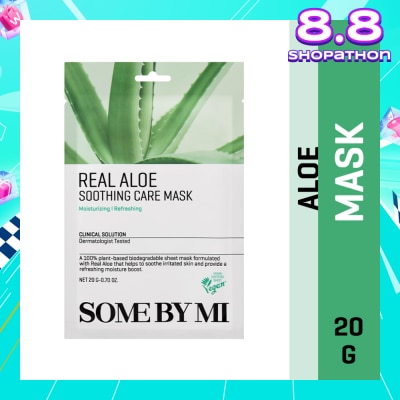 SOME BY MI Real Aloe Soothing Care Sheet Mask (To Nourish & Soothing Irritated Skin) 1s
