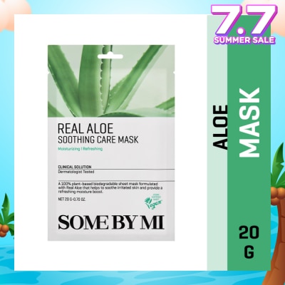 SOME BY MI Real Aloe Soothing Care Sheet Mask (To Nourish & Soothing Irritated Skin) 1s