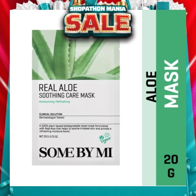 SOME BY MI - Real Aloe Soothing Care Sheet Mask (To Nourish & Soothing Irritated Skin) 1s