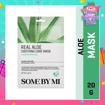 SOME BY MI Real Aloe Soothing Care Sheet Mask (To Nourish & Soothing Irritated Skin) 1s