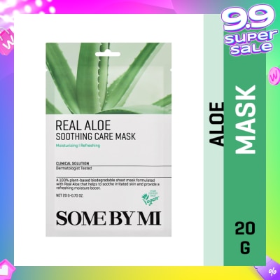 SOME BY MI Real Aloe Soothing Care Sheet Mask (To Nourish & Soothing Irritated Skin) 1s