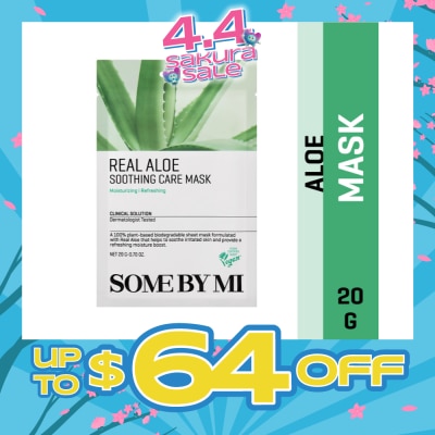 SOME BY MI - Real Aloe Soothing Care Sheet Mask (To Nourish & Soothing Irritated Skin) 1s