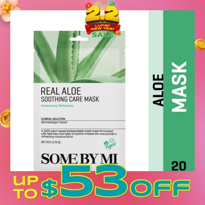 SOME BY MI Real Aloe Soothing Care Sheet Mask (To Nourish & Soothing Irritated Skin) 1s
